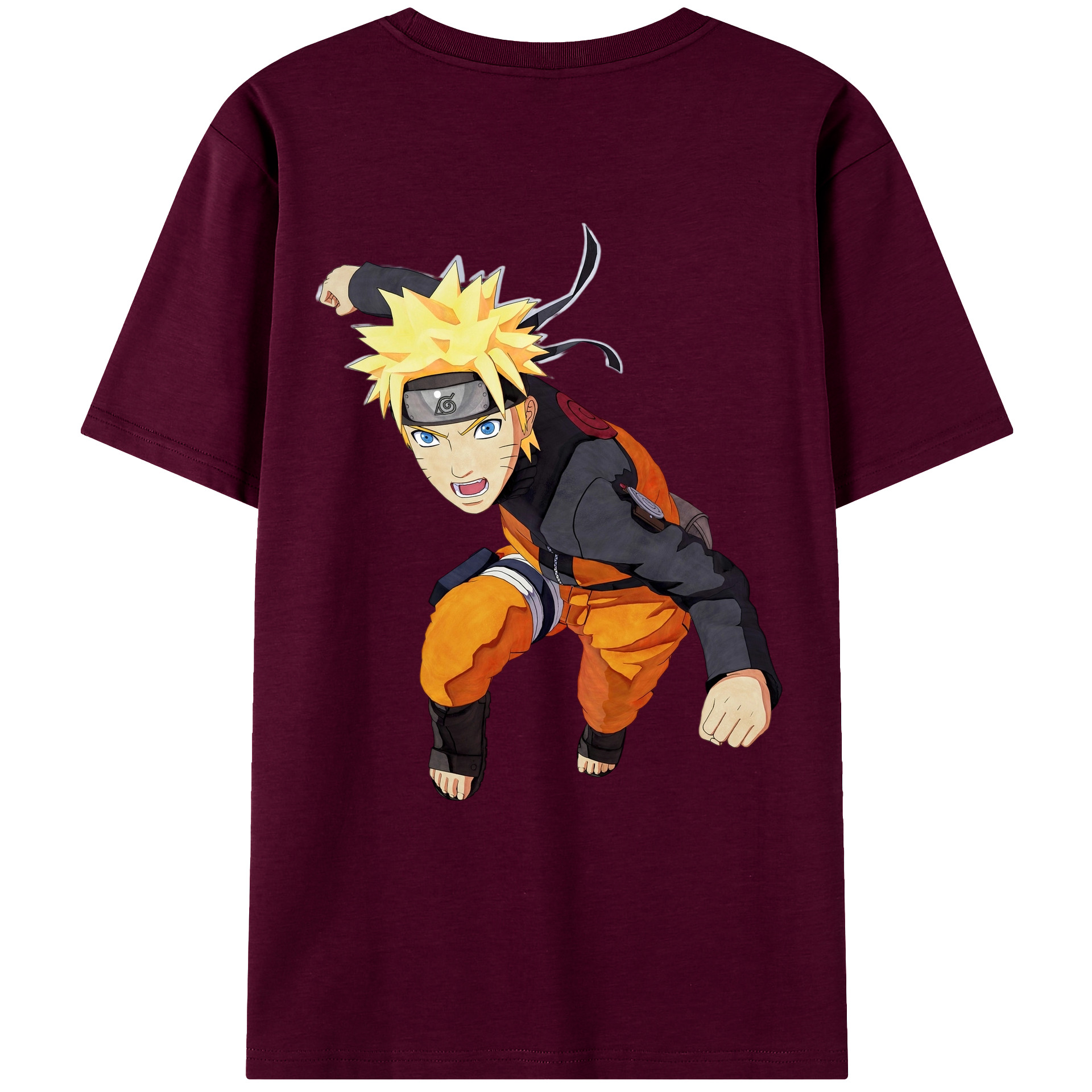 （画像用） NARUTO -ナルト- うずまき ナルト Uzumaki Naruto レディース半袖Tシャツ(バックプリント)